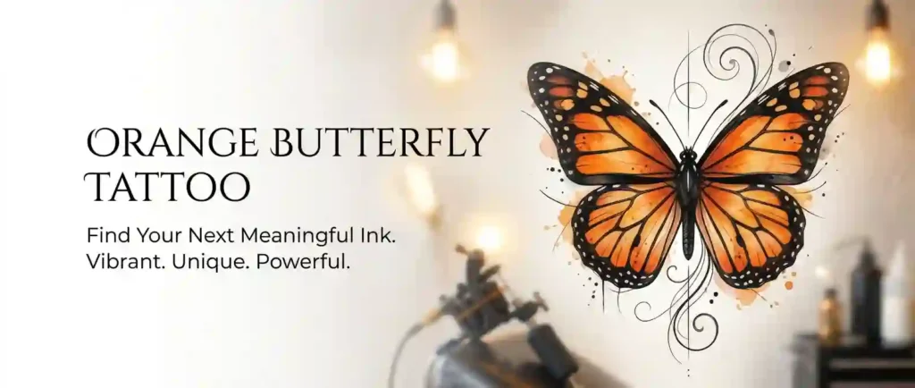 ORANGE BUTTERFLY TATTOO