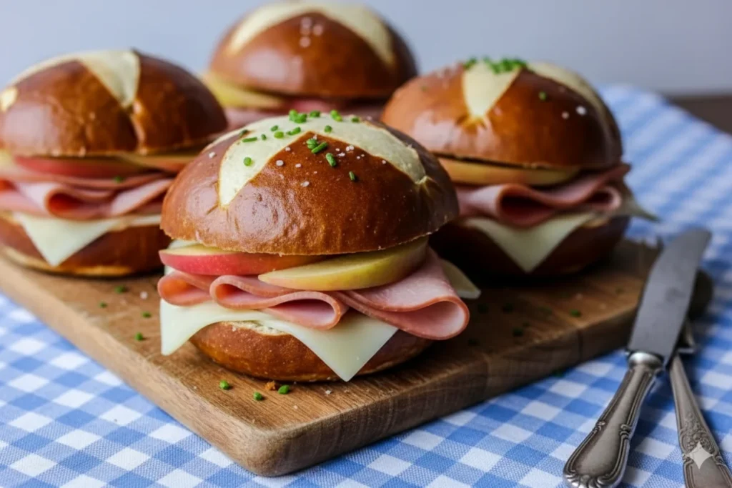 Pretzel Roll Sandwiches (Laugenbrötchen Sandwich) – German Comfort You Can Hold in Your Hands