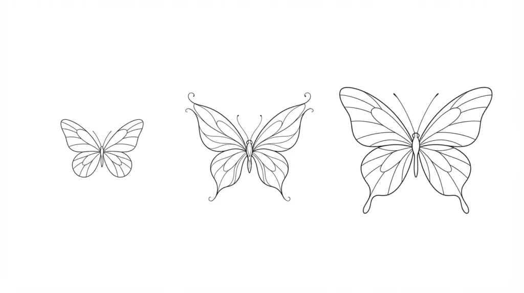 fine line butterfly tattoo designs inspired by celebrity ink styles